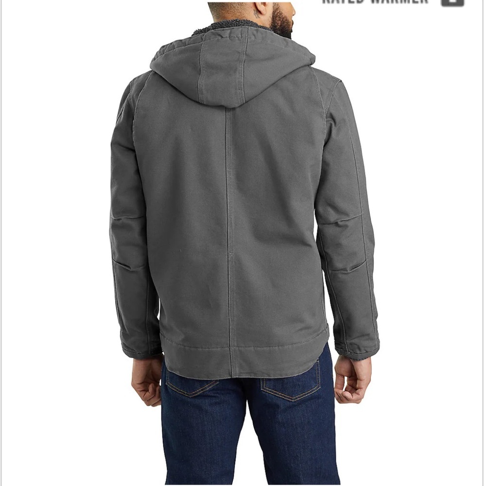 Carhartt MEN'S SHERPA-LINED UTILITY JACKET - RELAXED FIT - WASHED DUCK - Picture 2 of 8
